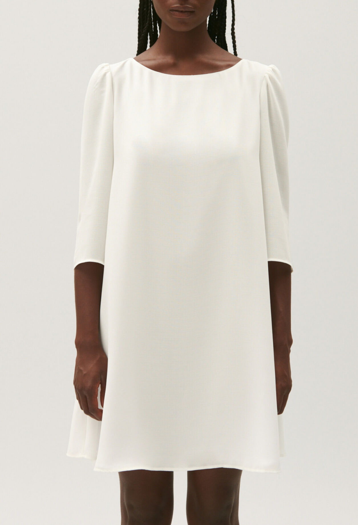 White rififi dress
