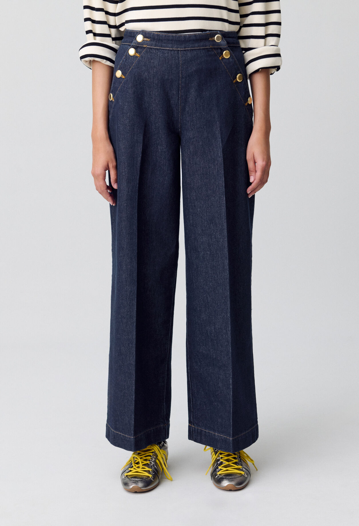 Wide-Leg Sailor Jeans