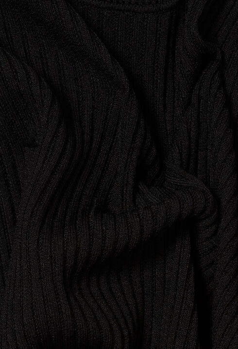 Long flared knitted dress