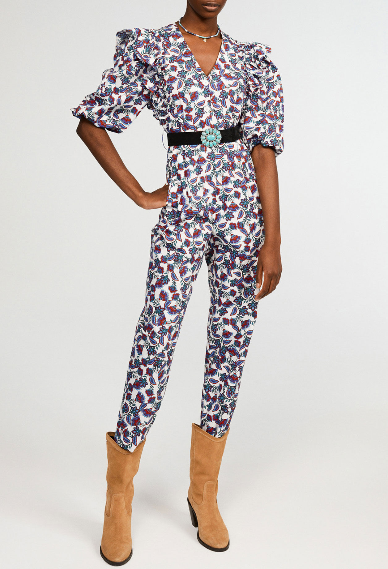 Printed organic cotton jumpsuit