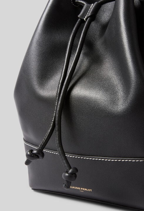 Large Leather Bucket Bag
