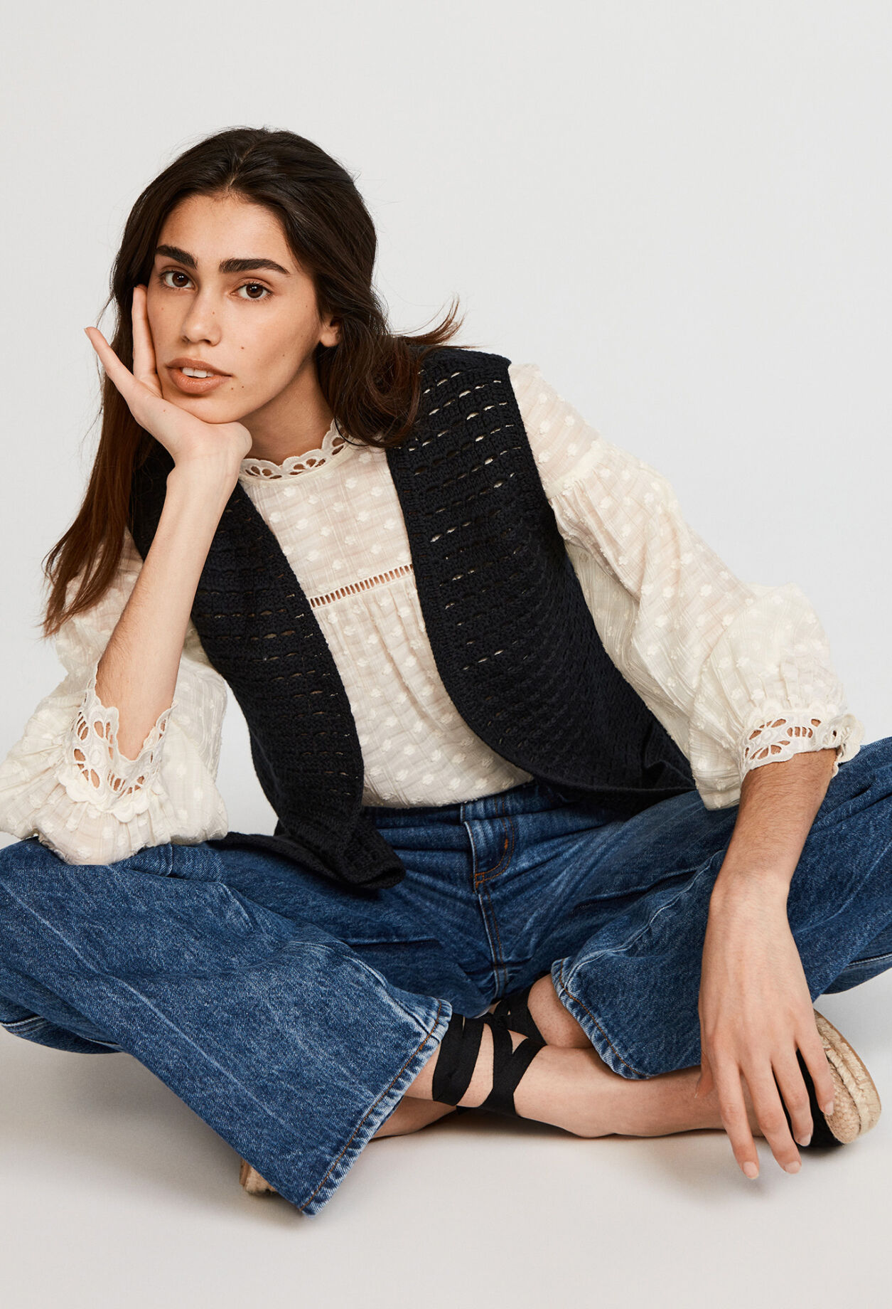 Organic cotton knit cardigan Organic cotton knit cardigan