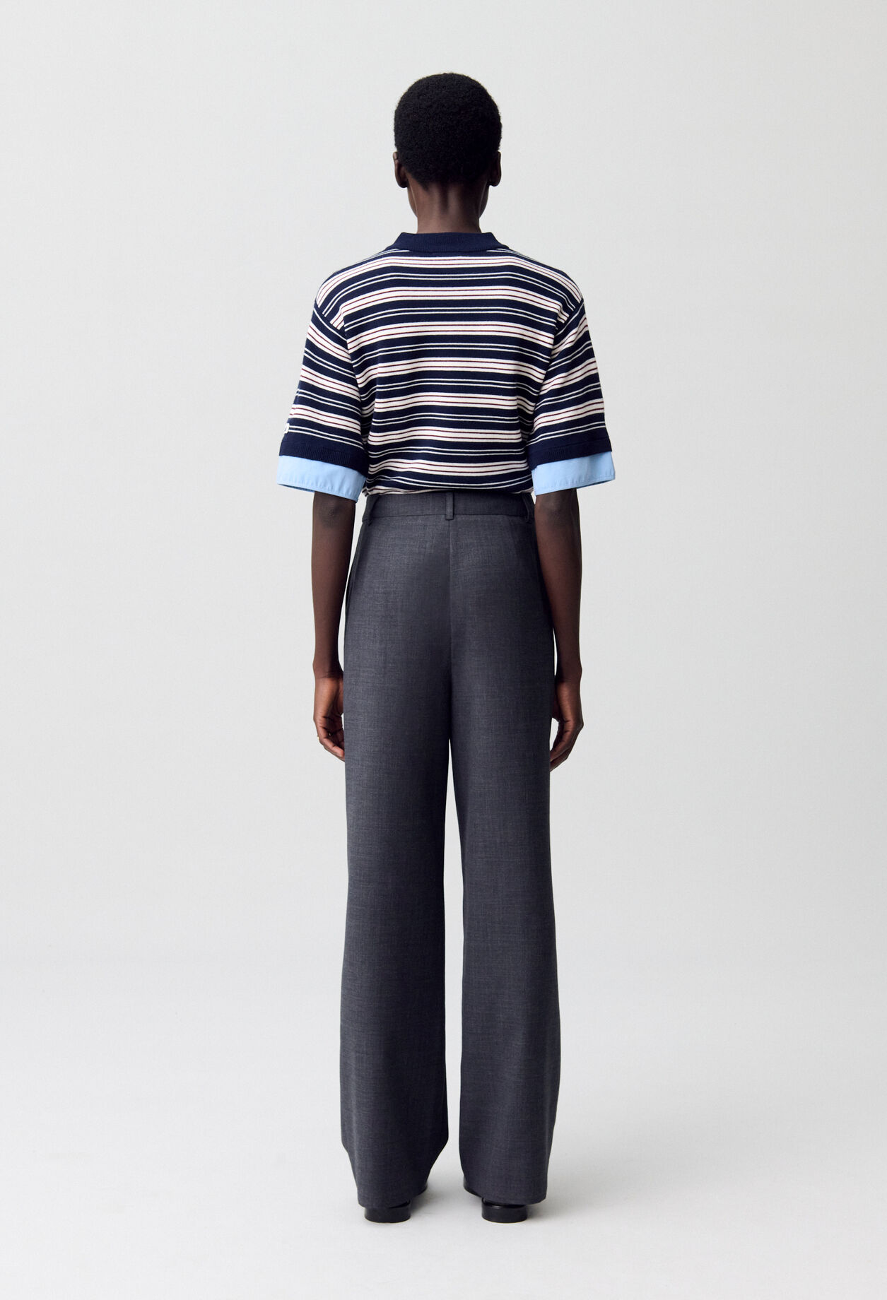 Wide-leg Tailored Trousers