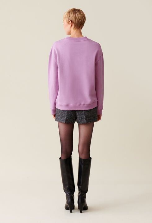 Oversized Claudie Print Sweatshirt