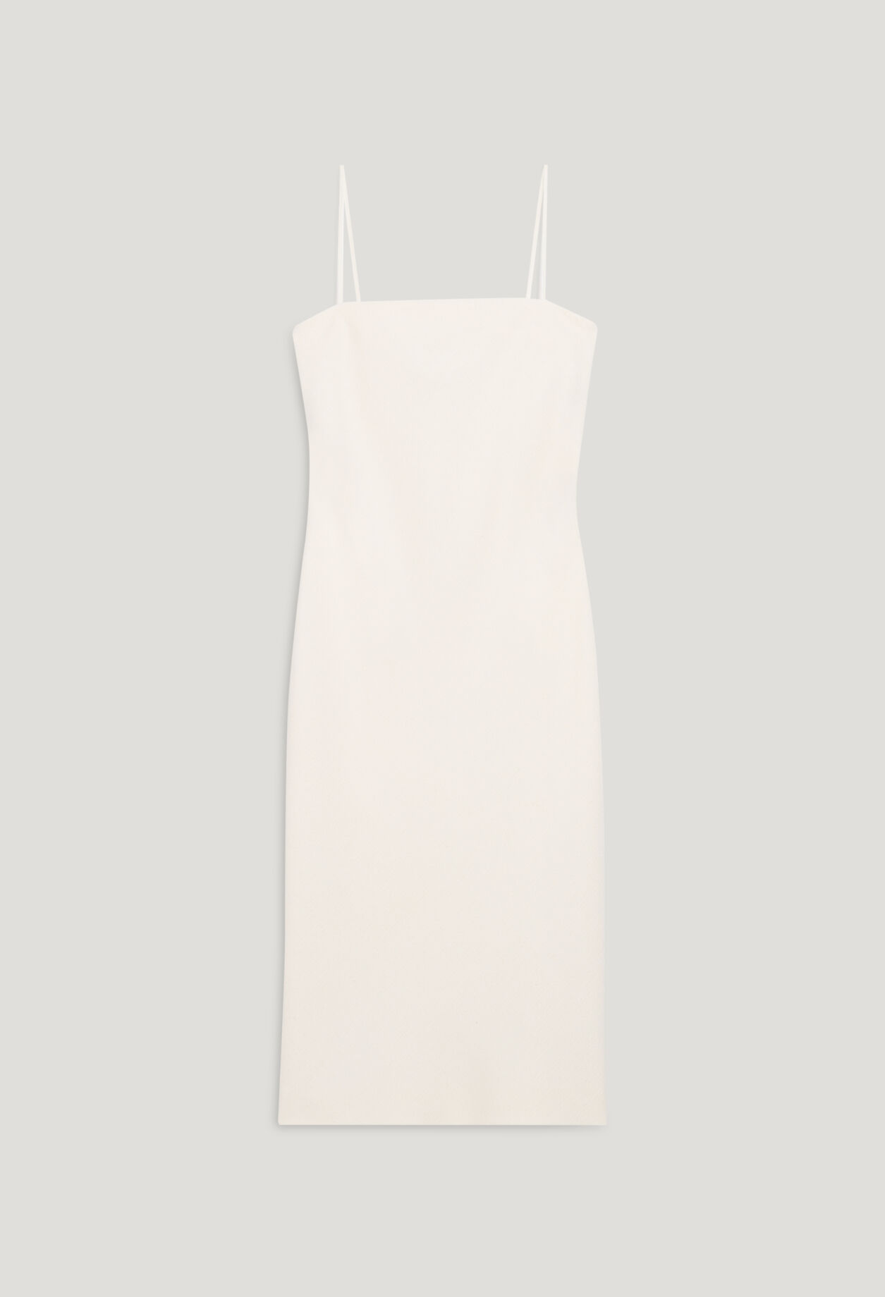 Short ecru tube dress