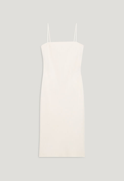 Short ecru tube dress