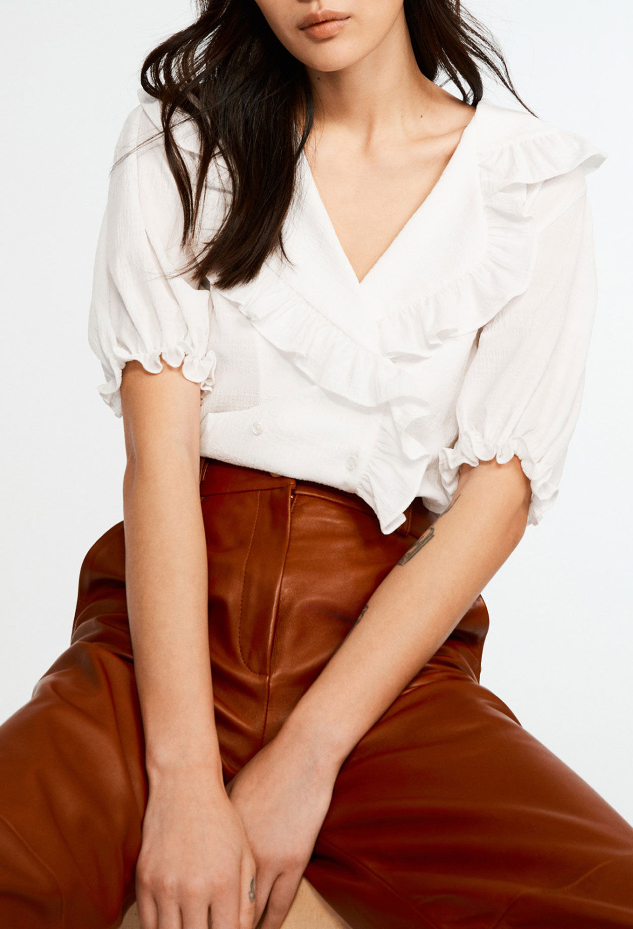 Blouse with lapel collar Blouse with lapel collar