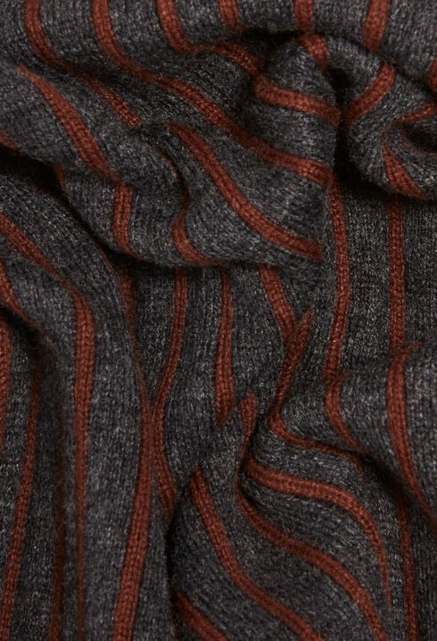 Stripy knit trousers 