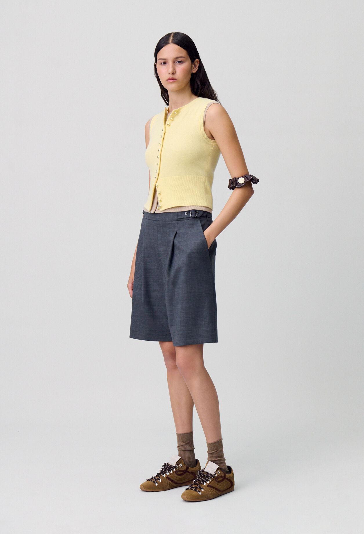 Pleated Bermuda Shorts Pleated Bermuda Shorts