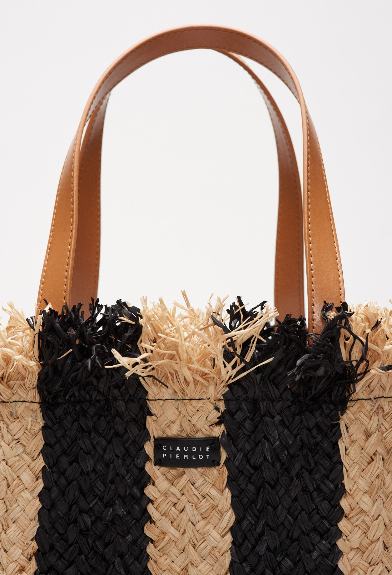 Straw and leather bag Straw and leather bag