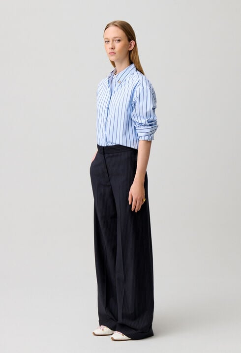 Oversized Striped Shirt