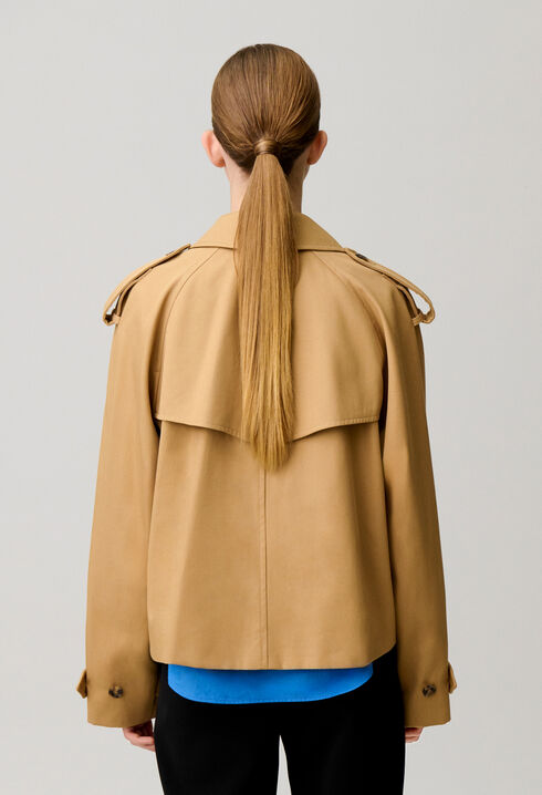 Short trench jacket