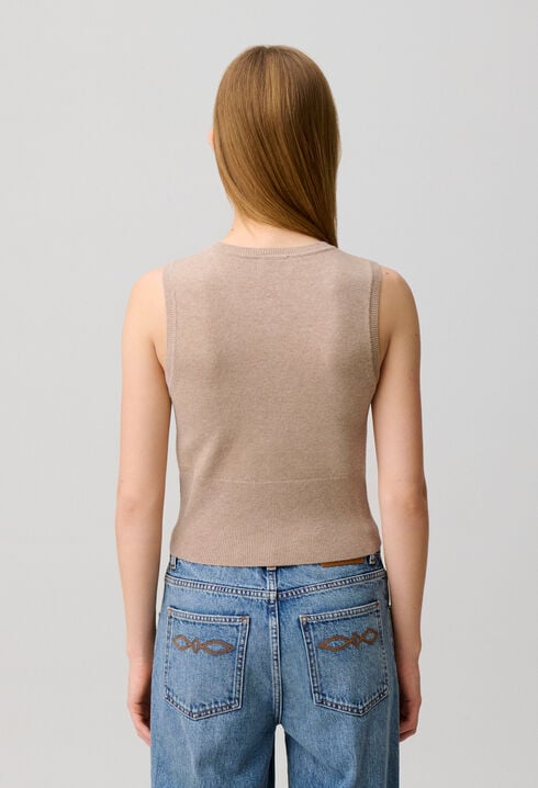 Button-Up Knitted Top