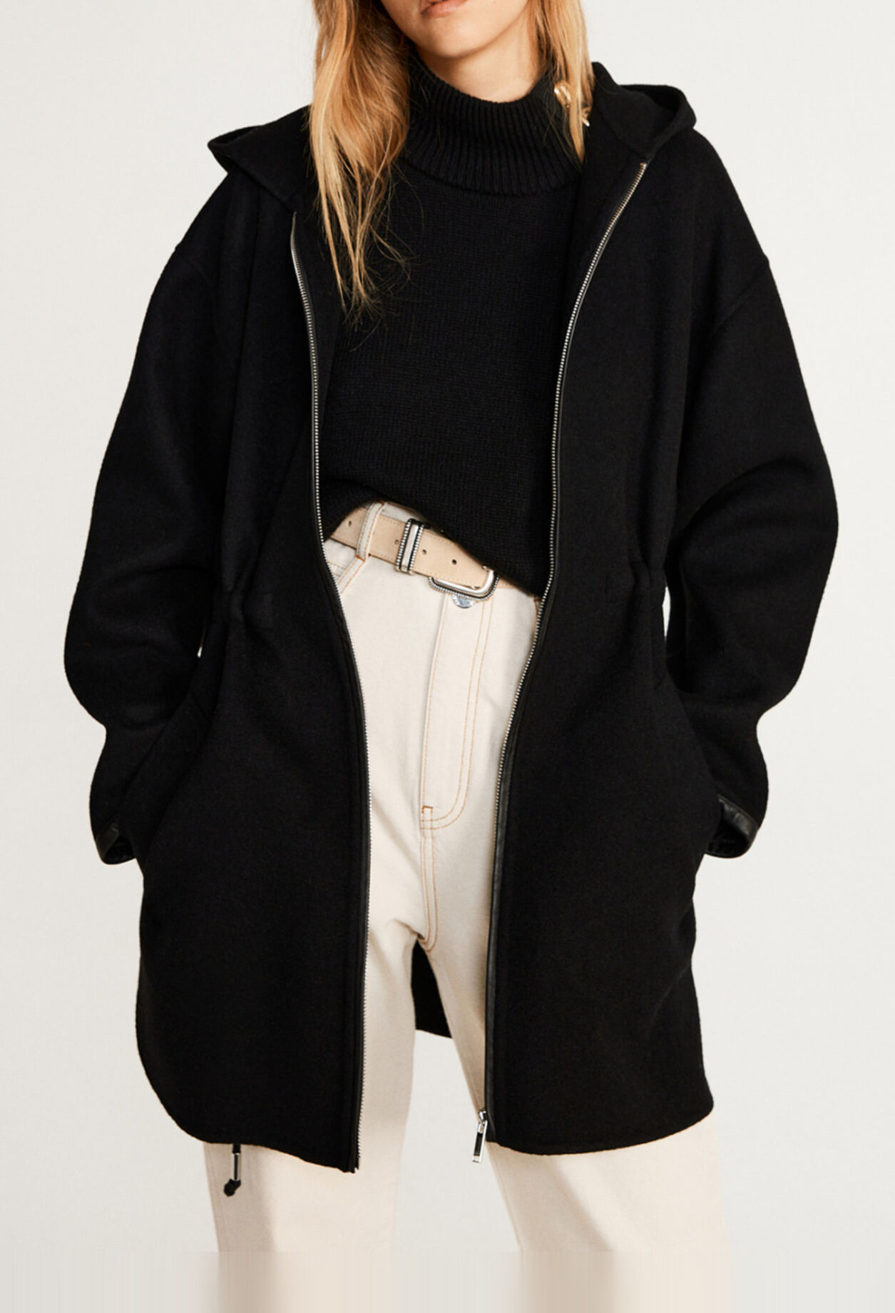 Hooded coat Hooded coat