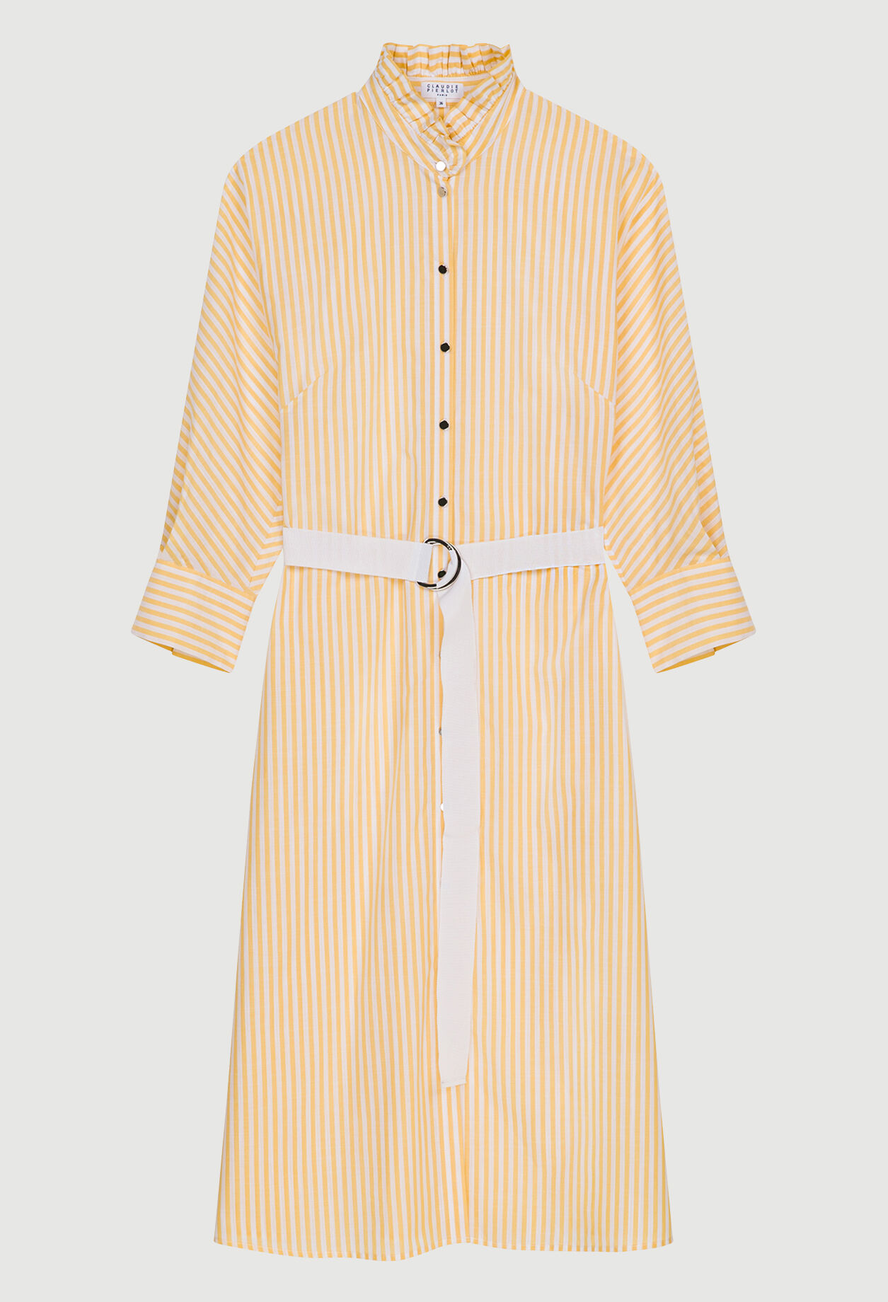 Belted shirt dress