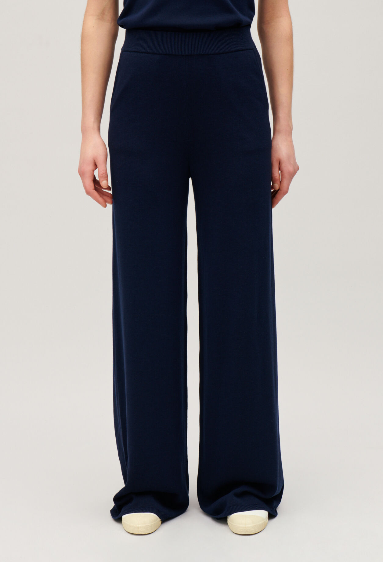 Floaty knit trousers