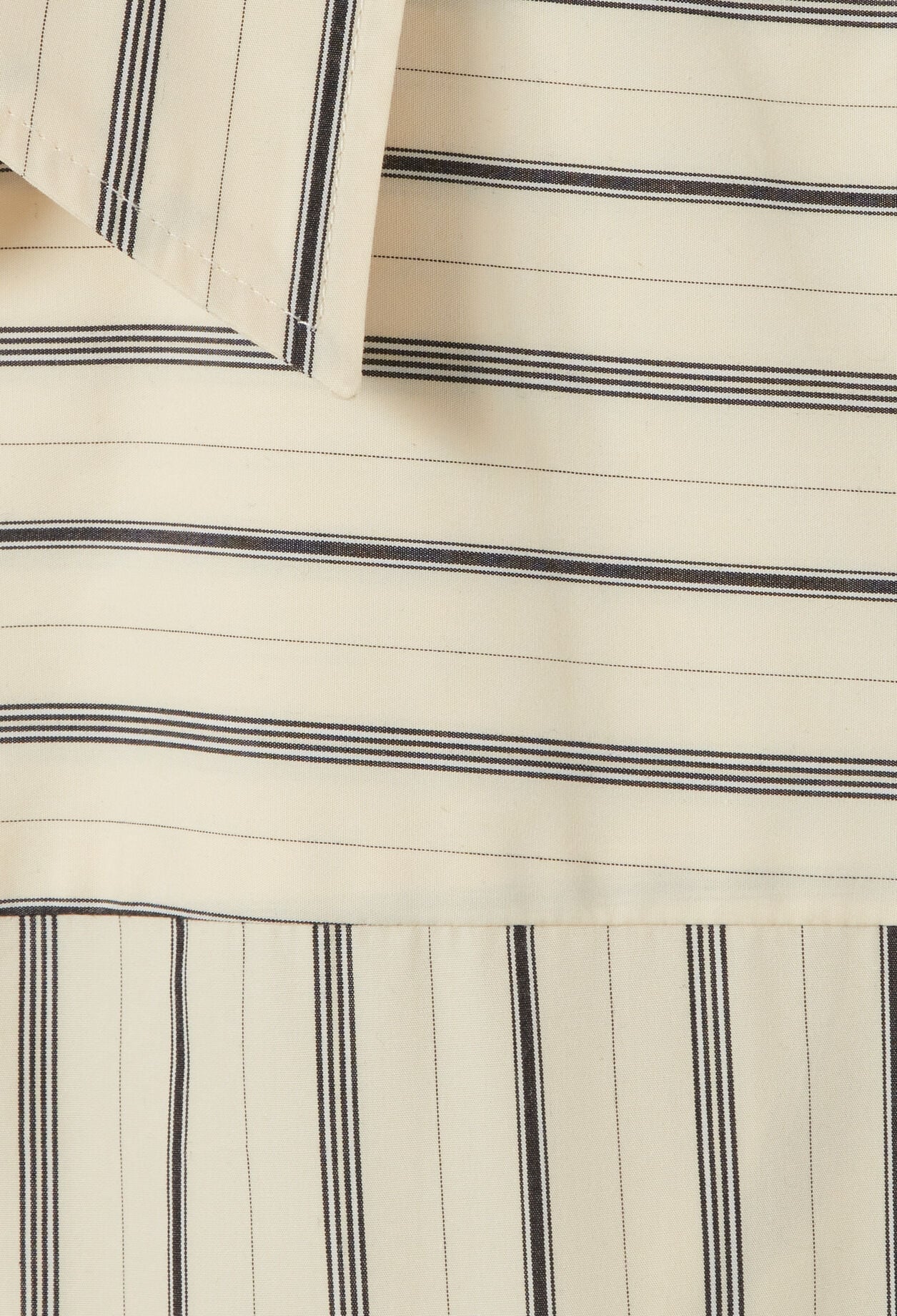 Striped poplin shirt