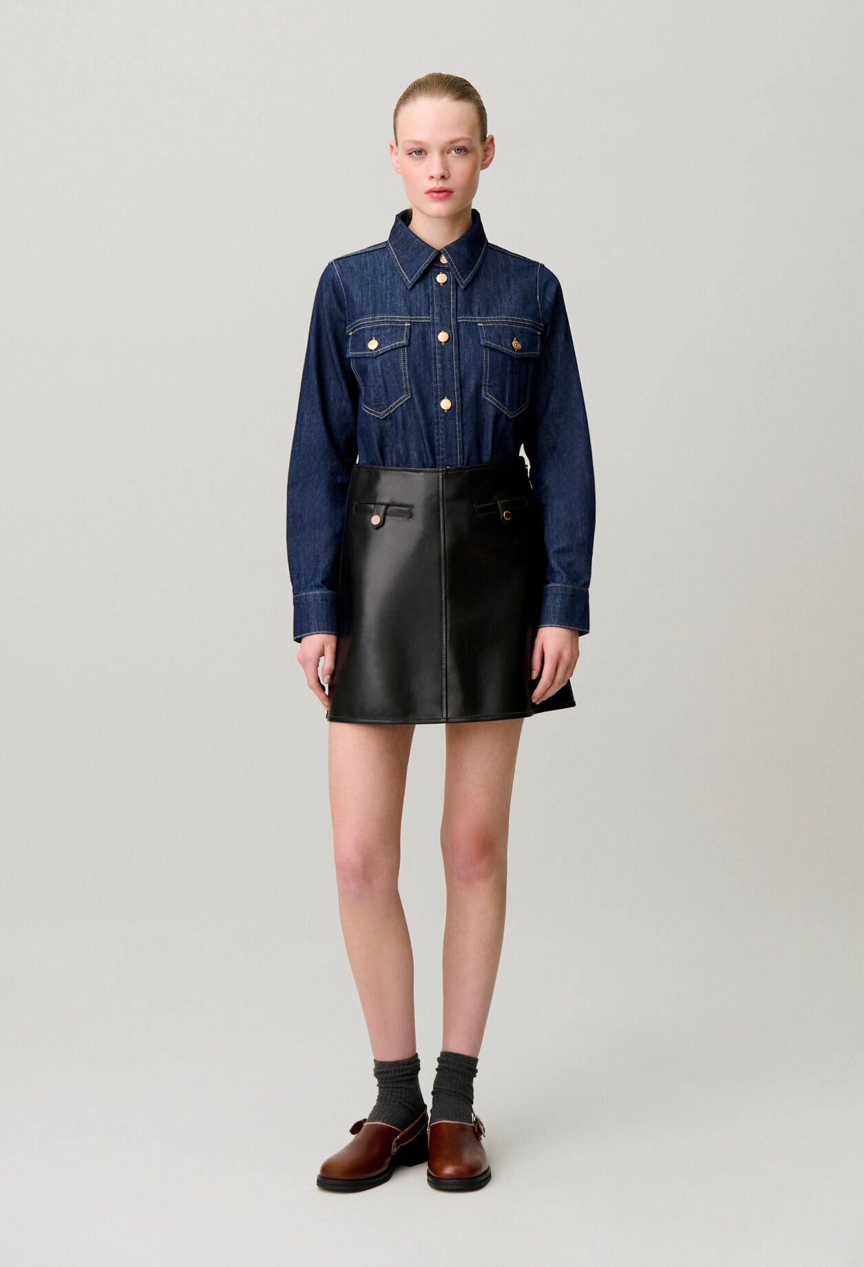 Soft denim shirt