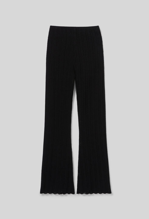 Crochet Detail Flowing Trousers