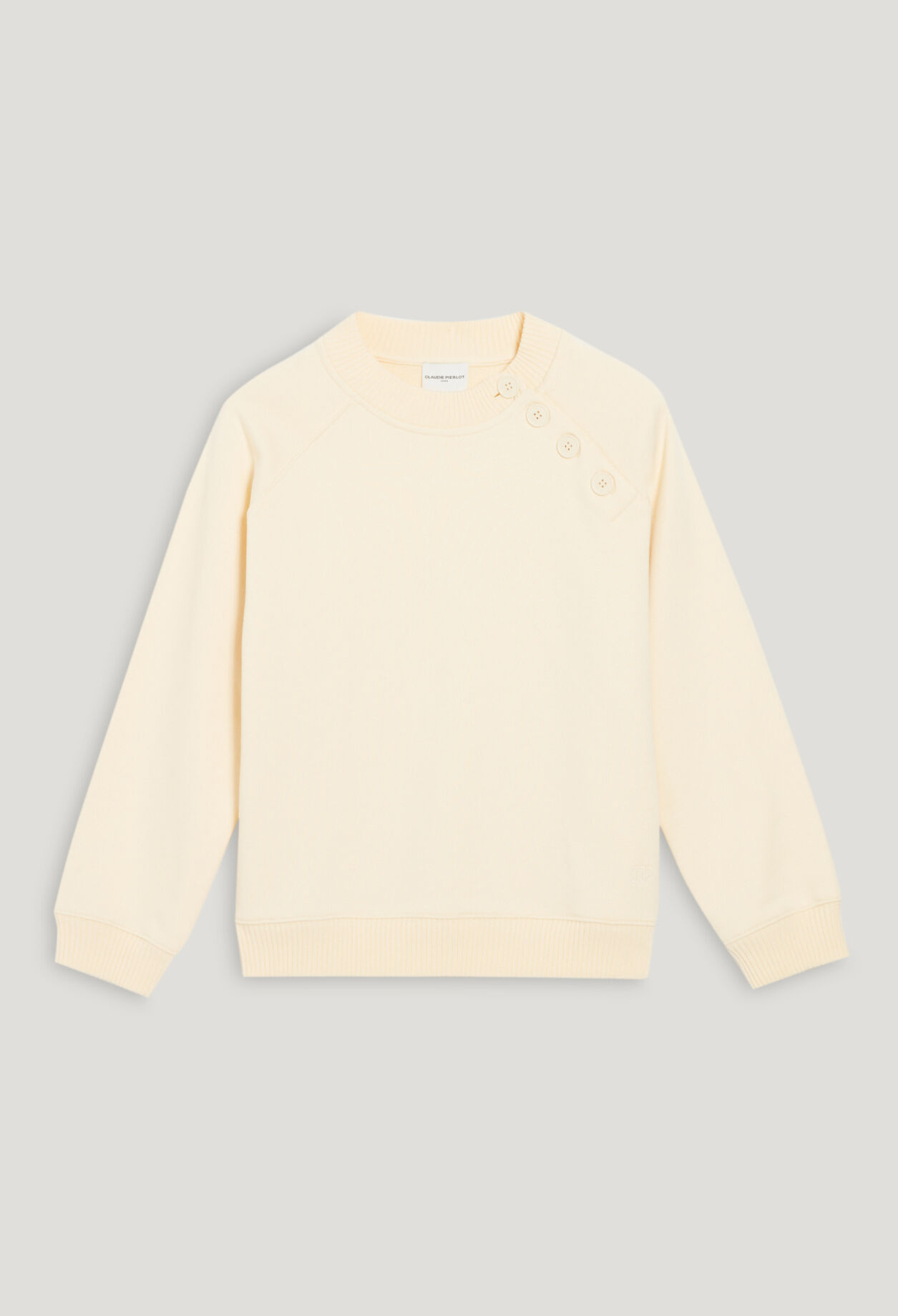 Button sweatshirt