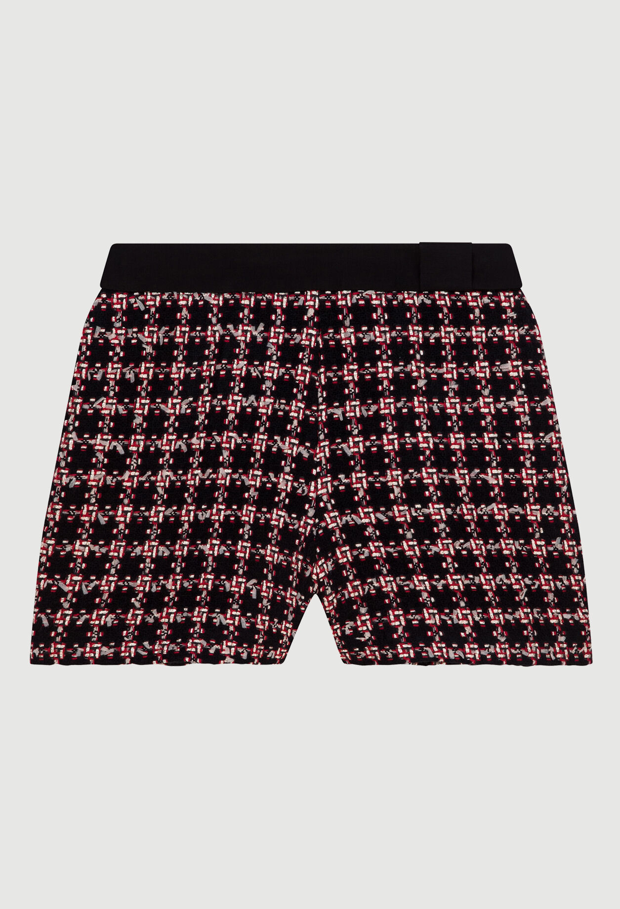 High-waisted tweed shorts High-waisted tweed shorts