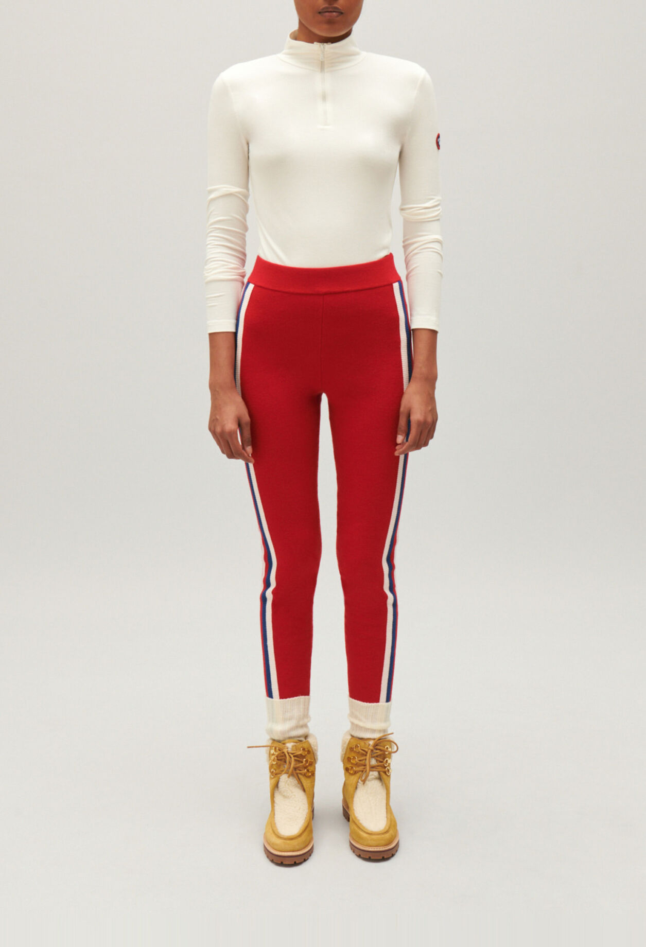 T-shirt with high neck