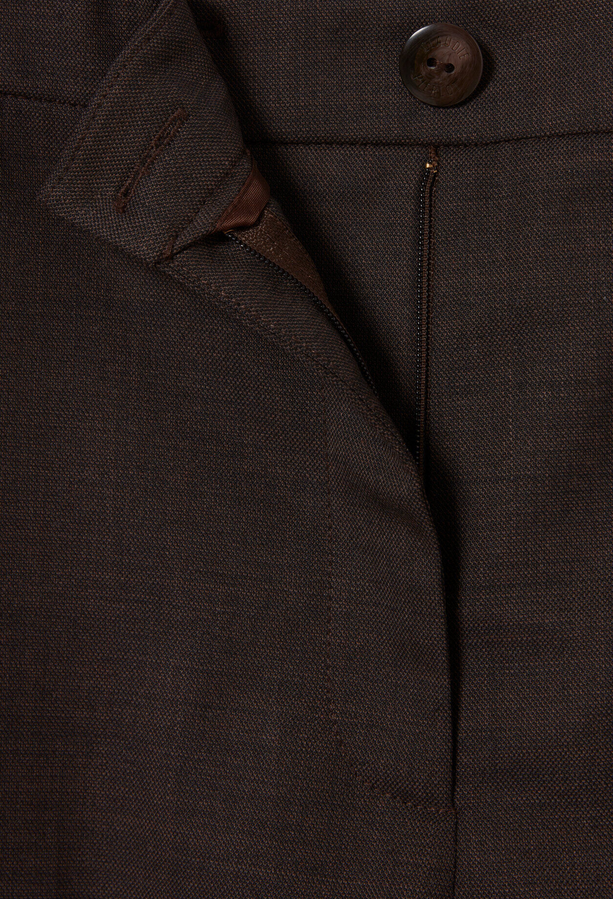 Straight Wool Trousers