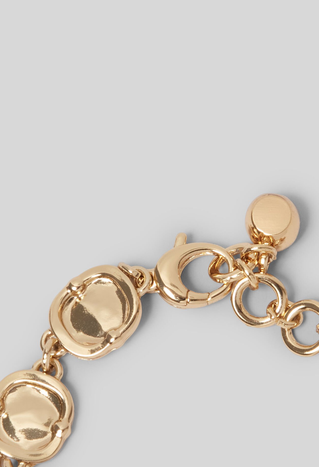 Hammered hearts chain bracelet