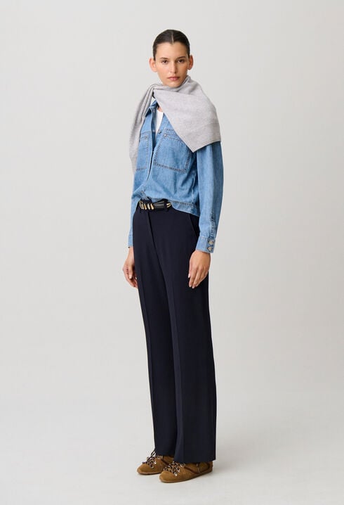 Tailored Straight-Leg Trousers